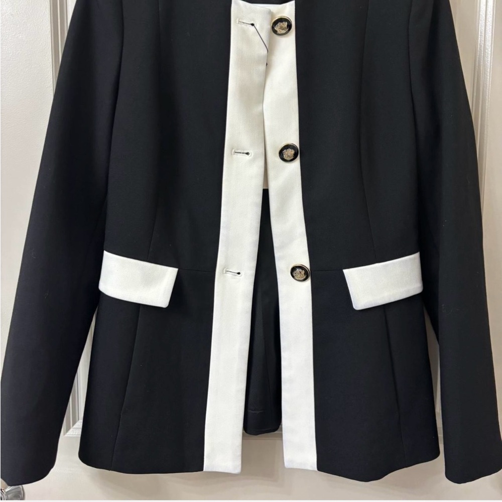 Black and White Women's Blazer